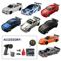 New Kf20 1:64 1:43 drift remote control car, four-wheel remote control car, full-scale desktop racing toy, an ideal gift for boy