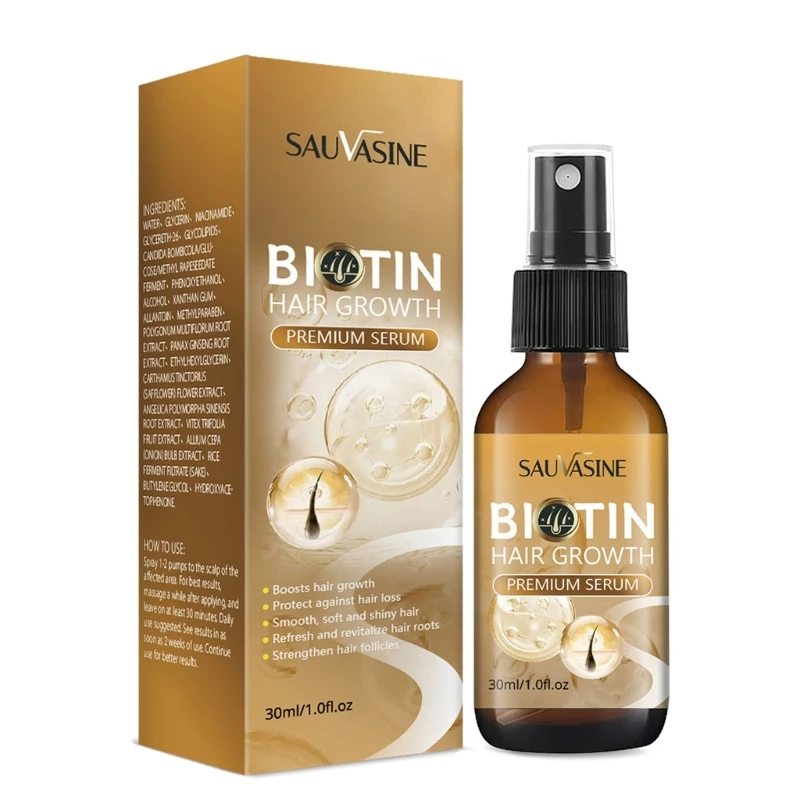 Hair Grower  Biotin Anti Hair Fall Treatments Hair Growth Essence Oil Scalp Massage Moisturizing Nutrition Drop Shipping 100pcs free shipping 5ml 10ml 20ml white plastic eye drop bottle essence parfums soup water liquid drop empty cosmetic capacity