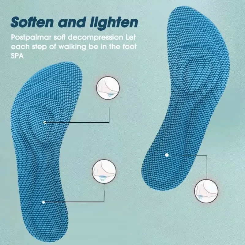 Antibacterial Insoles Soft Memory Foam Orthopedic Shoe Pad Unisex Deodorization Soft Insole Sweat Absorption Sport Shoe Pads shoe insoles orthopedic insoles