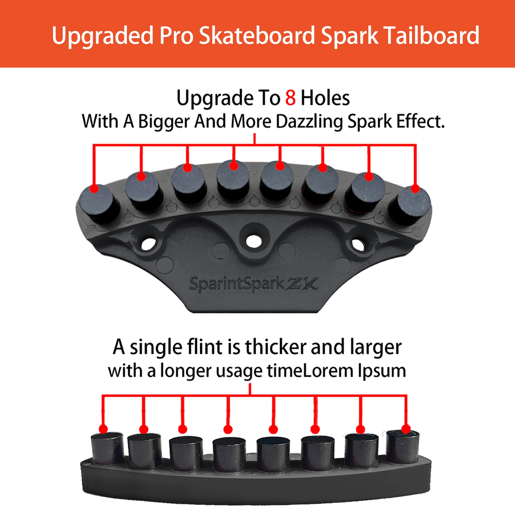 Skateboard Tailboard Accessories For SprintSparkZK Pro Skateboard skateboard accessories