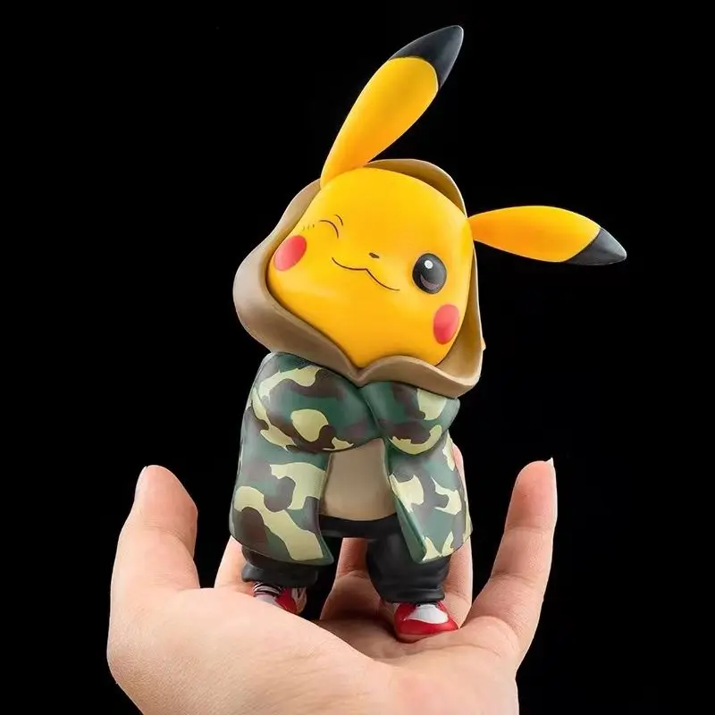 

Pokémon Pokemon Pikachu hand-made gift Pokémon super cute camouflage Pikachu doll exquisite trendy decoration birthday gift