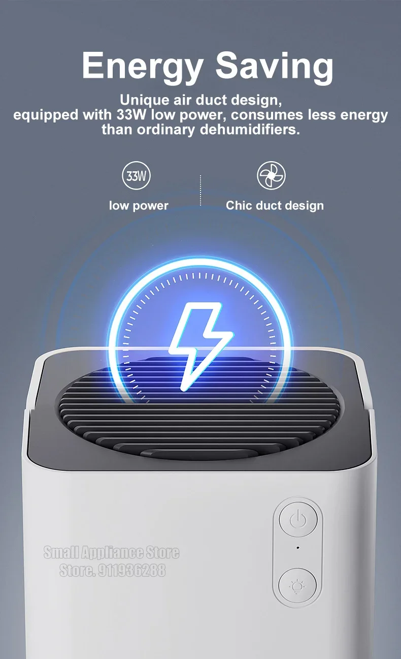 Xiaomi ODI-CSJ01 Portable Dehumidifier 1.2L Water Tank