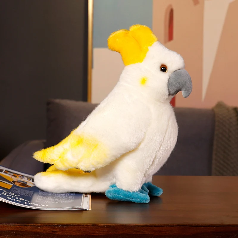 カラフルオウムのぬいぐるみ 約20cm ⭐︎カラフルオウムさん⭐︎レインボーな羽根⭐︎吊るせるよ