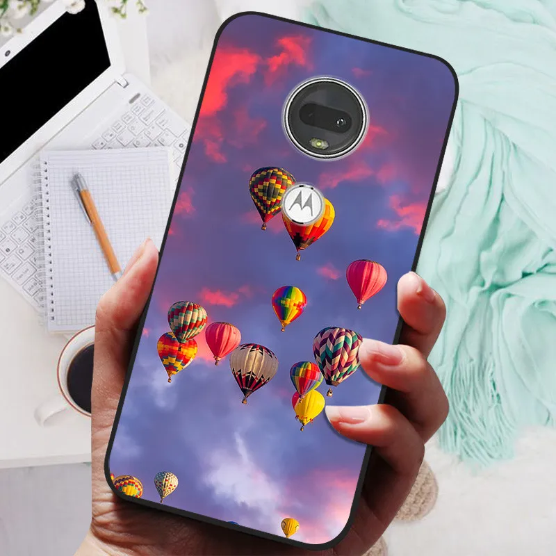 Stylish Soft TPU Protective Case - Fashionable Painted Cover for Motorola Moto G7 Series