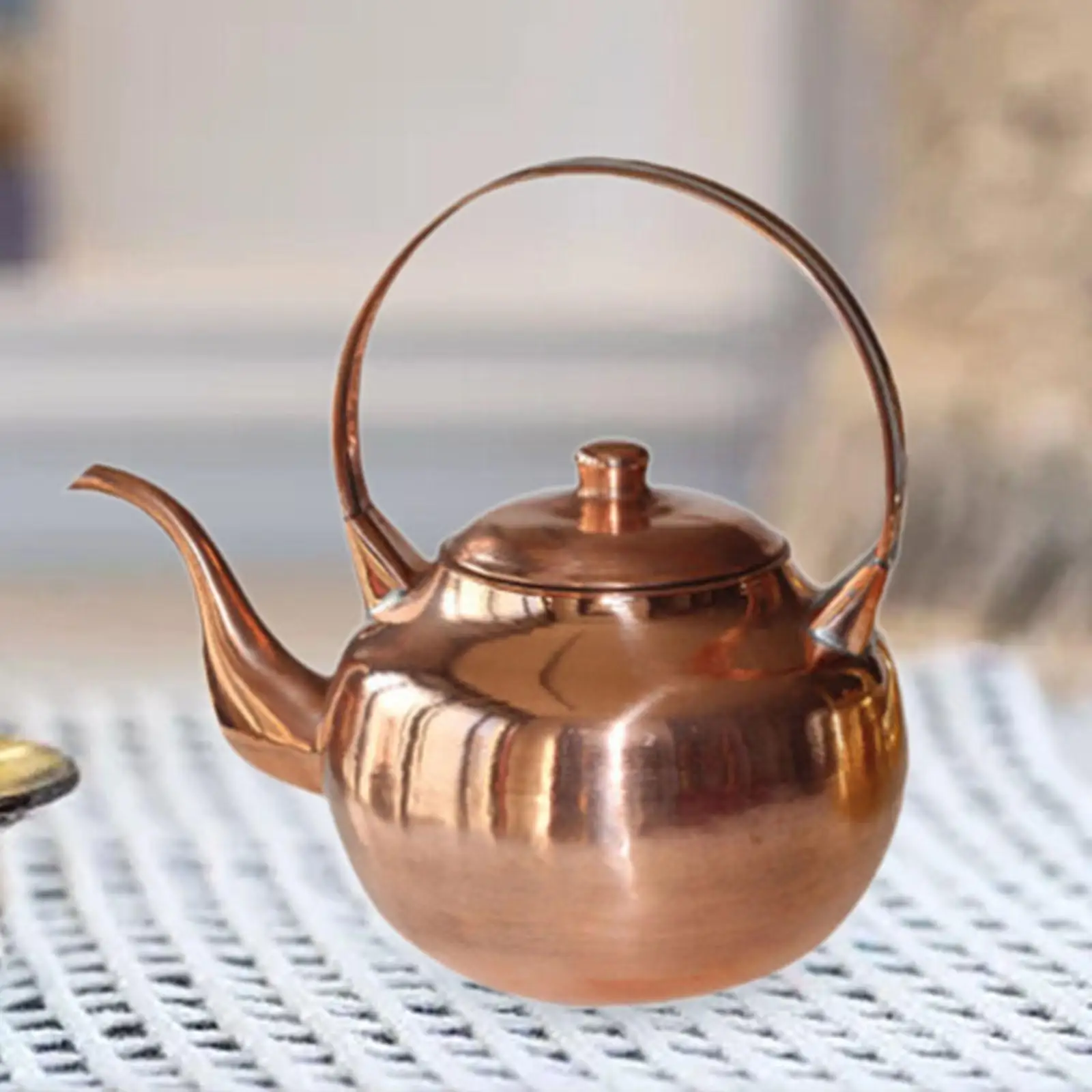 Copper Kettle 1.2L for Gas Stoves Induction Hob Camping Induction/Gas Stoves Copper Kettle 1.2L for Gas Stoves Induction Hob Camping Induction/Gas Stoves