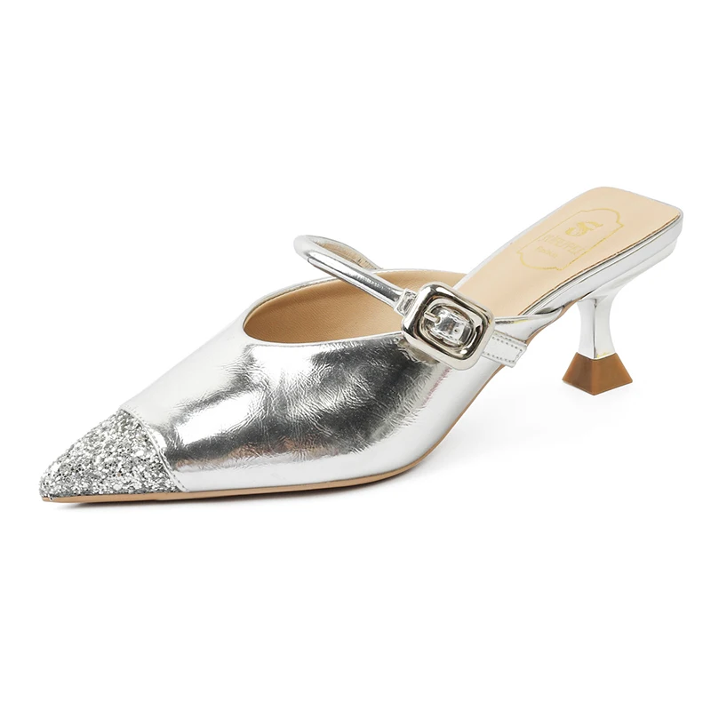 Luxury Pearl Crystal Rhinestone Wedding Shoes For Women 2024 Spring Brand Designer High Heels Women's Pumps Stiletto Party Shoes