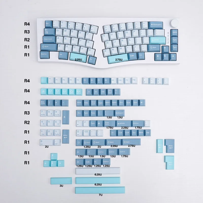 Tecla 9009 Shoko Keycaps Perfil Cherry Shot Duplo Keycap para Interruptores mx 68 75 84 87 96 98 104 108 Teclados Mecânicos 170 - Imagem 2