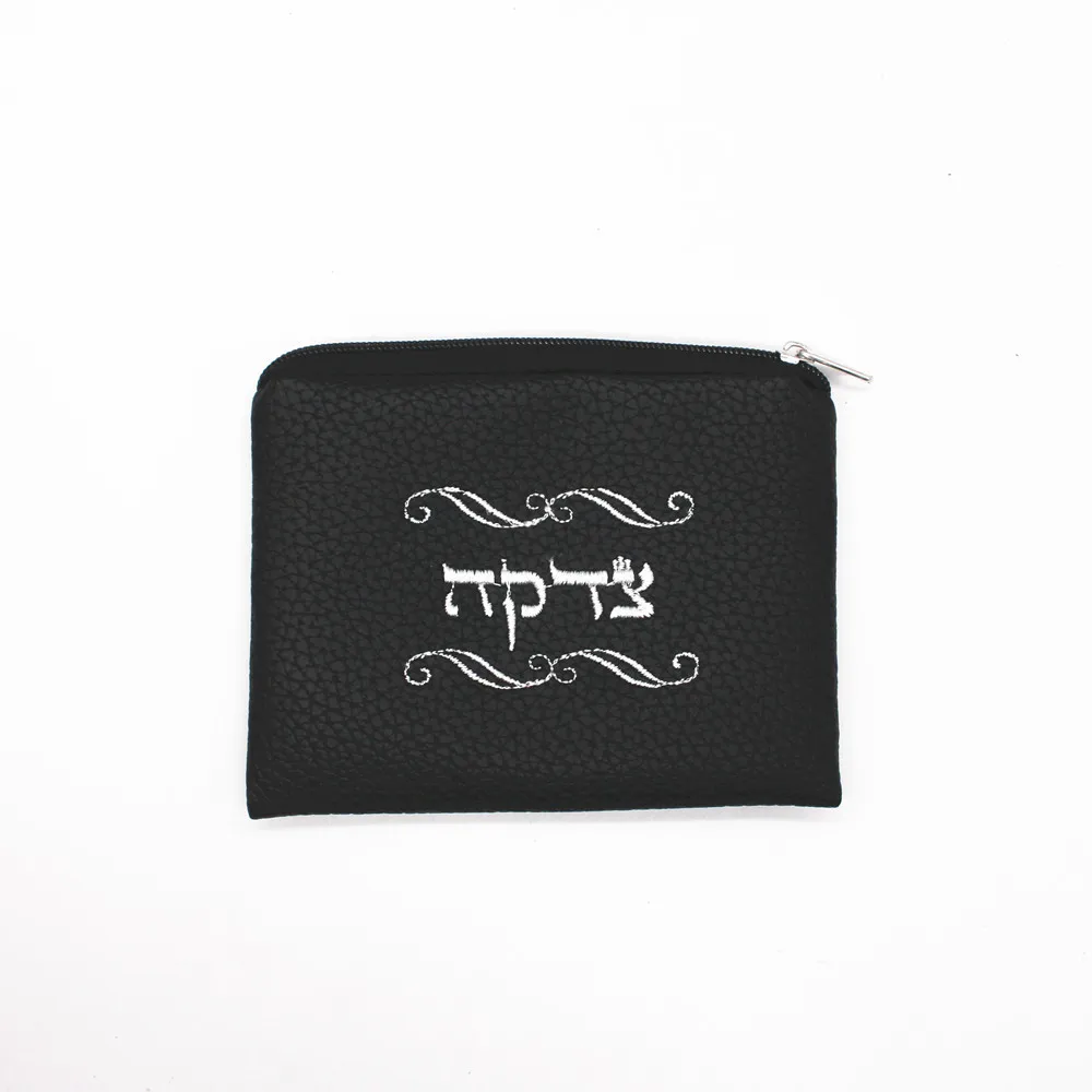 Coin Purse Women Wallet Coin Wallet Change Bag Jewish Coin Purse Women Men Mini Wallet Bag Money Change Key Hebrew Embroidery Pocket Religious Gift