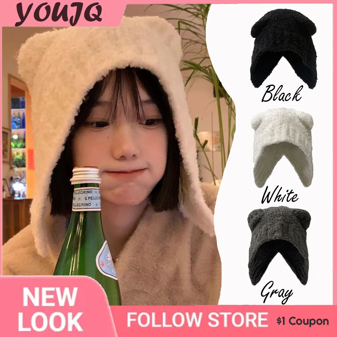INSAutumnWinterCuteSafetyBearHatsforWomenWarmThickenedLambFleeceTravelHatPullover.jpg