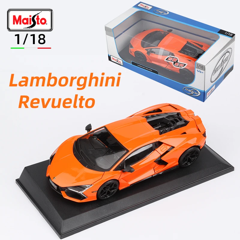 Maisto 1:18 Lamborghini Revuelto Car Model Hybrid SuperCar Die Cast Vehicles Toys Diecast Voiture Gift Collection