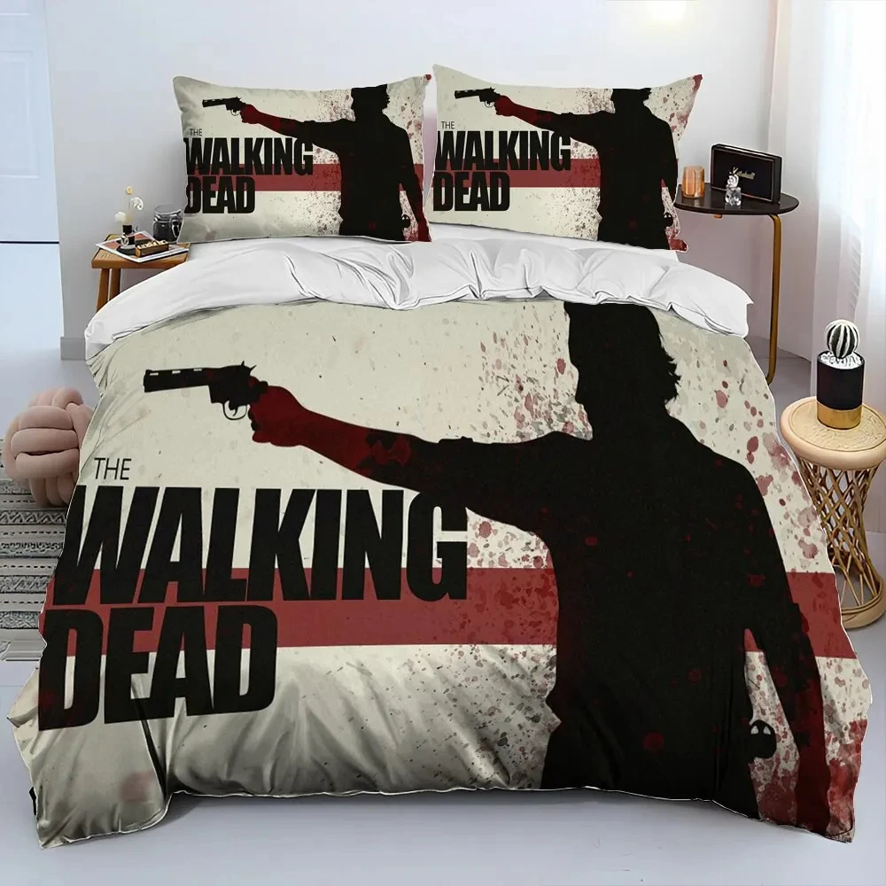 

2024 Customized quilt cover Horror TV The Walking Dead Lincoln Bedding Set Duvet Cover Pillowcase King Queen Size