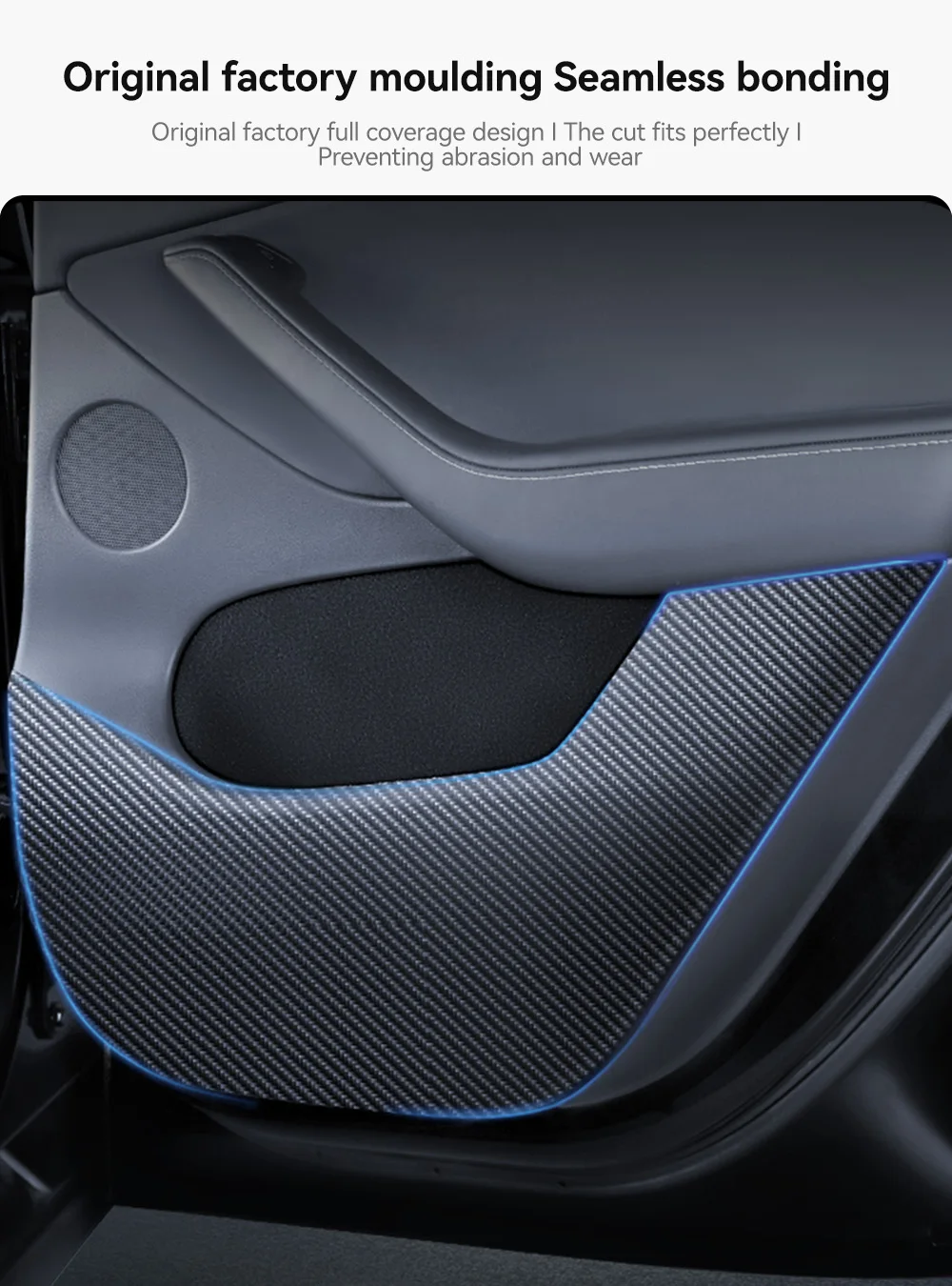 Car Door Anti-Kick Pad For Tesla Model 3 Y Juniper Highland Sticker Trim Kit Sid