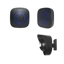 Outdoor Wireless Driveway Weatherproof Motion Sensor Alarm System with Loud Chimes - EU (1 sensor 2 receivers)