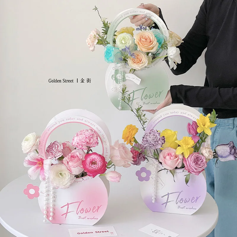 Flower Box Rose Boxes Round Cardboard Box for Gift Candy Chocolate