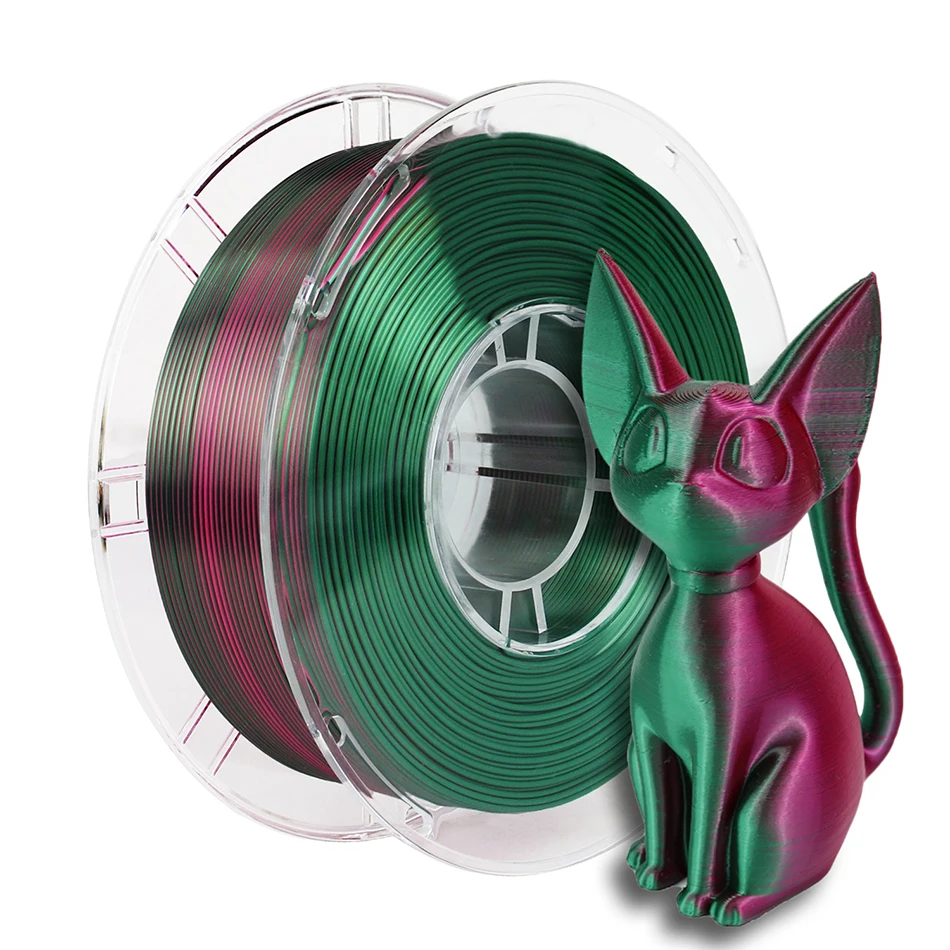 Filamento Duplo do Pla da Cor para o Material de Impressão 3d do Dois-tom da Impressora 3d 1.75 mm Magia Dois Filamentos de Seda de Duotone da Sublimação das Cores - Imagem 2