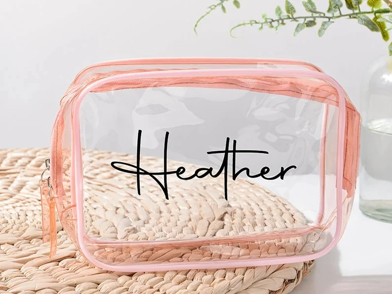 Clear Makeup Bag: Waterproof Travel Custom PVC Plastic Bag