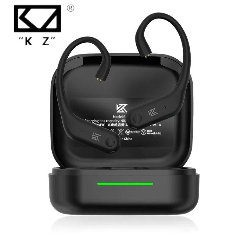 

KZ AE01 Wireless Upgrade Cable Bluetooth-compatible 5.4 HIFI Wireless Ear Hook C PIN Connector With Charging Case