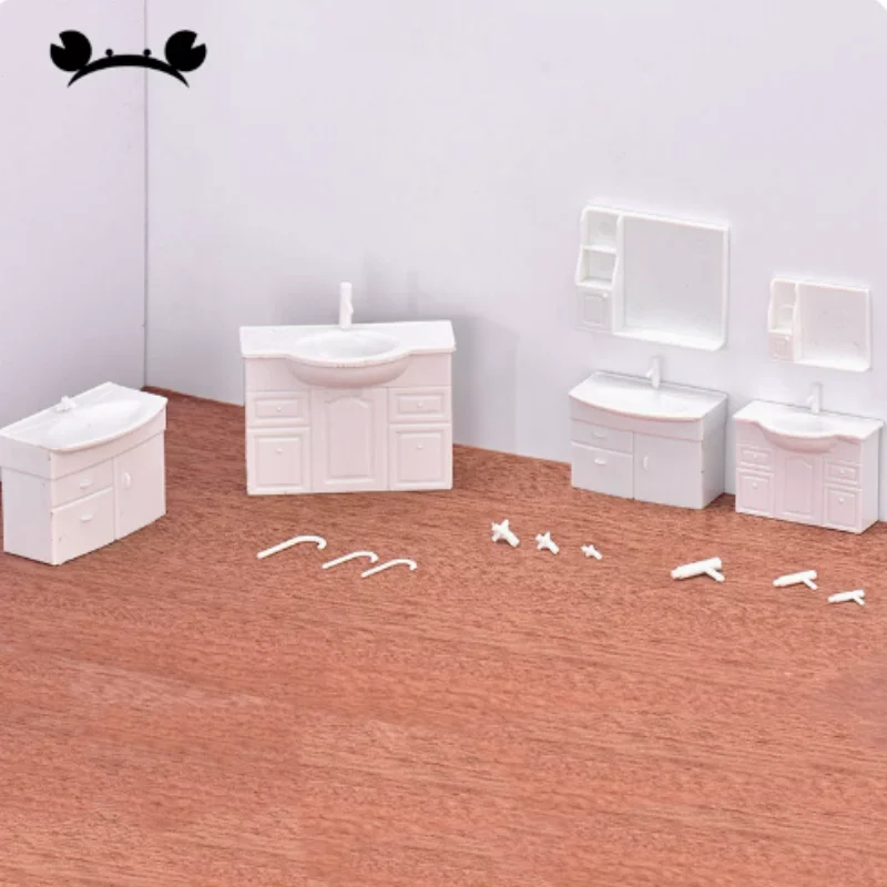 Toilette moderna per casa delle bambole, giocattolo di alta qualità