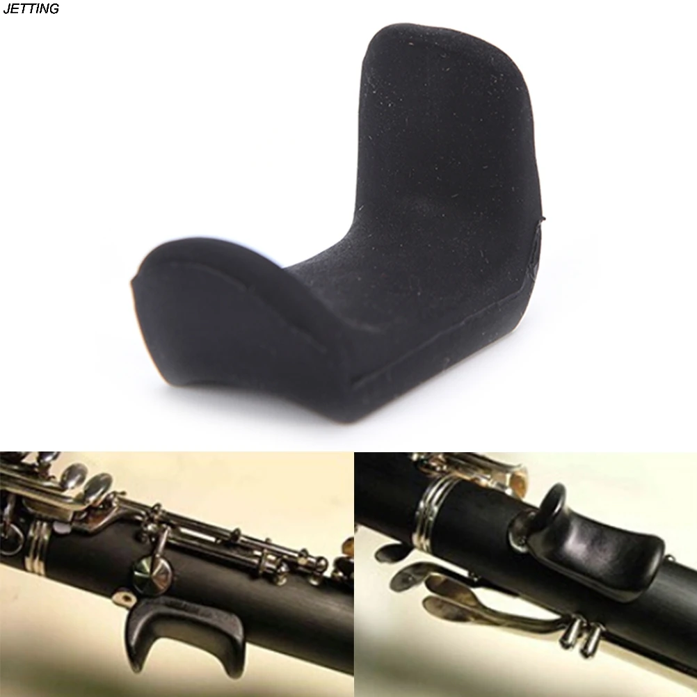 1Pc Black Adjustable Oboe Clarinet Thumb Finger Rest Ergonomic Clarinet Oboe Accessories