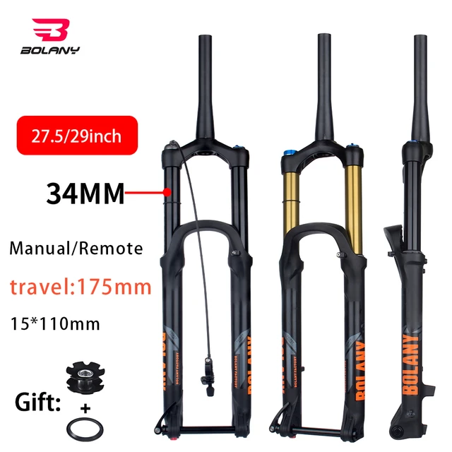 Horquilla cónica Boost MTB de 29 pulgadas, suspensión para bicicleta de  montaña, resorte de aceite, freno de disco, de viaje, aleación de aluminio  de 100mm - AliExpress