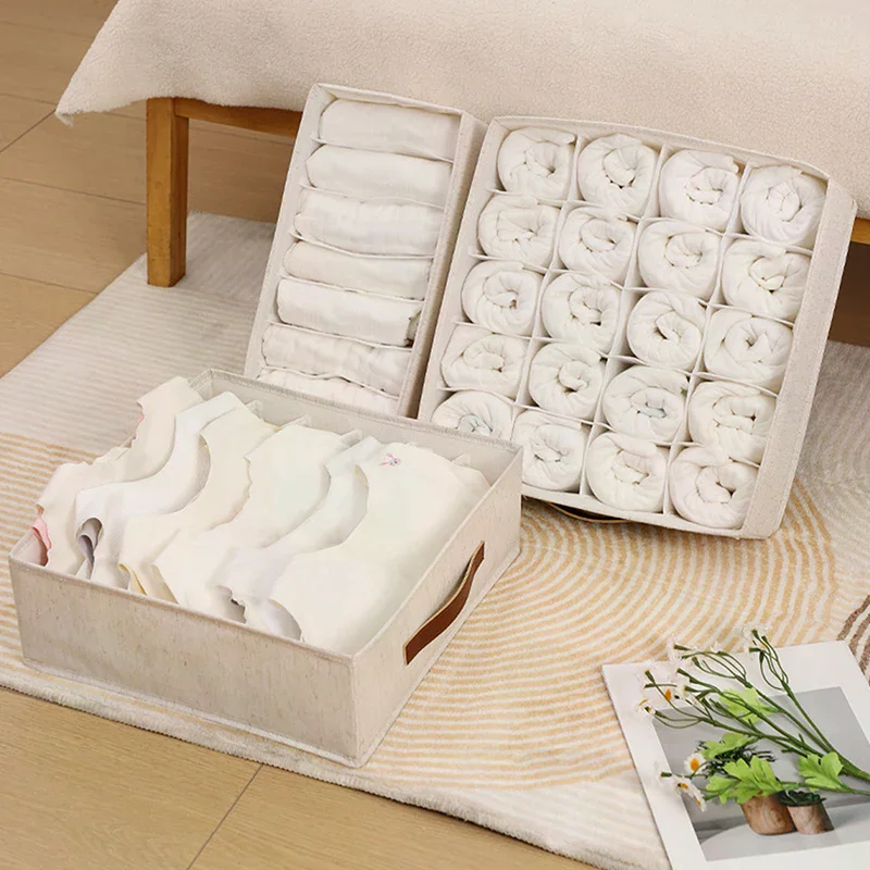 Underwear Cabinet Drawer Organizer Socks Clothing Storage Box Wardrobe Organizer Clothes Ties Pants Bra Socks Storage Organizers