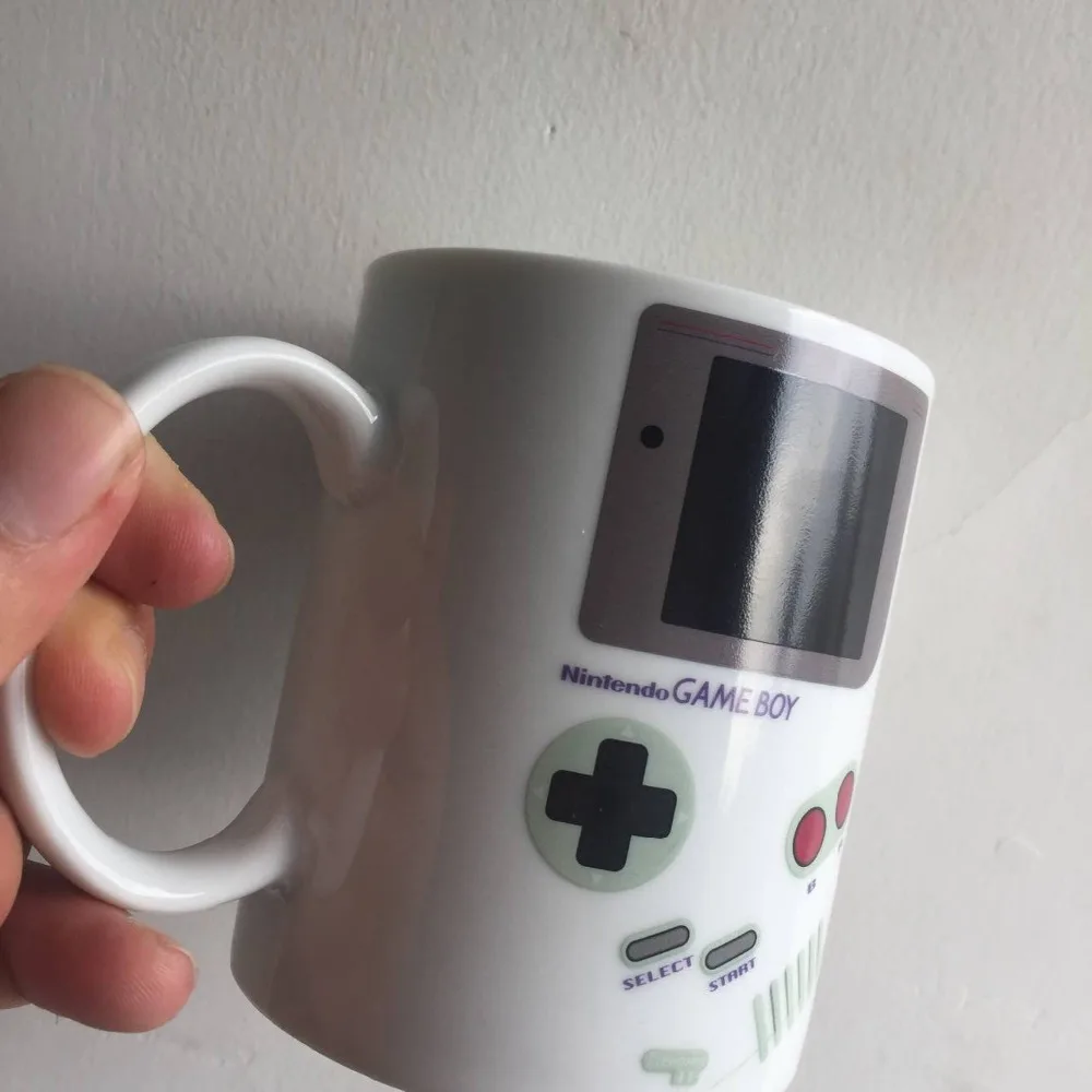 Funny Heat Sensitive Game Mugs Ceramic Boy Mug Home Office White Porcelain Milk Beer Coffee Mug Color Changing Drinkware ceramic drinking cup ceramic cup ceramic mug ceramic coffee cup beer mug coffee cup
