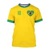 Children's T-Shirts Brazil T-Shirts Beautifully Designed Round Neck Oversized Streetwear Casual Wear Boys Girls Adult Sportswear 2