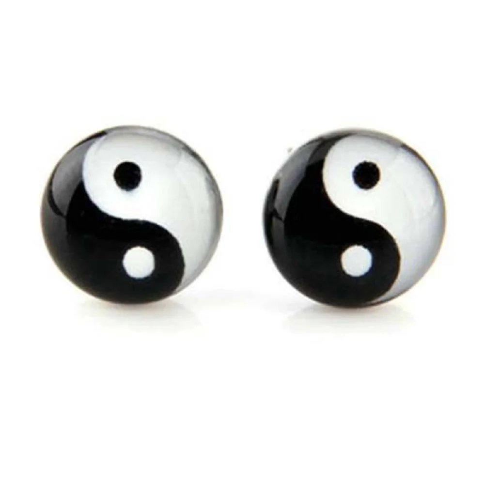 Orecchino A Perno Yin/Yang In Argento Sterling Da 6 Mm All'ingrosso Per Il Tuo Negozio - Foto 12