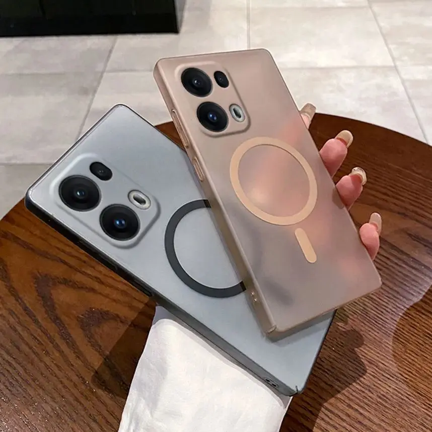 Matte Clear Magnetic Wireless Charging Phone Case