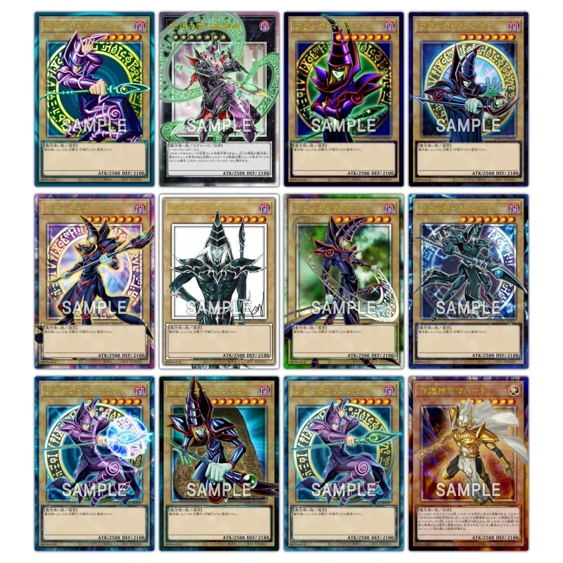 

Yu Gi Oh Dark Magician Palladium Oracle Mahad Animation Characters Flashcards Anime Classics Game Collection Cards Toy Gift