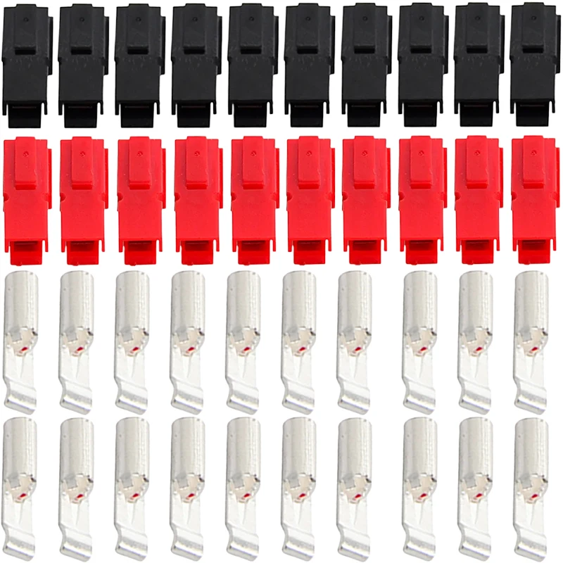 Polo de Conector Marinho para Anderson Powerpole Terminais de Bloqueio 30a Amp 600v 10 20 40 100 200 Pcs