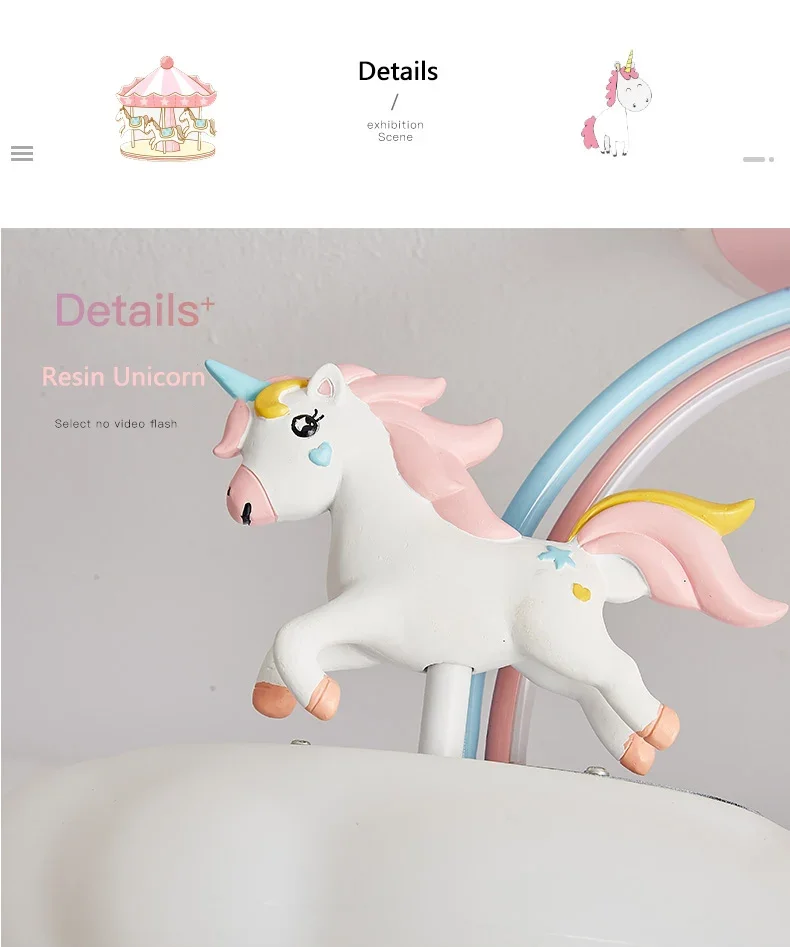 Children's Unicorn Ceiling Light