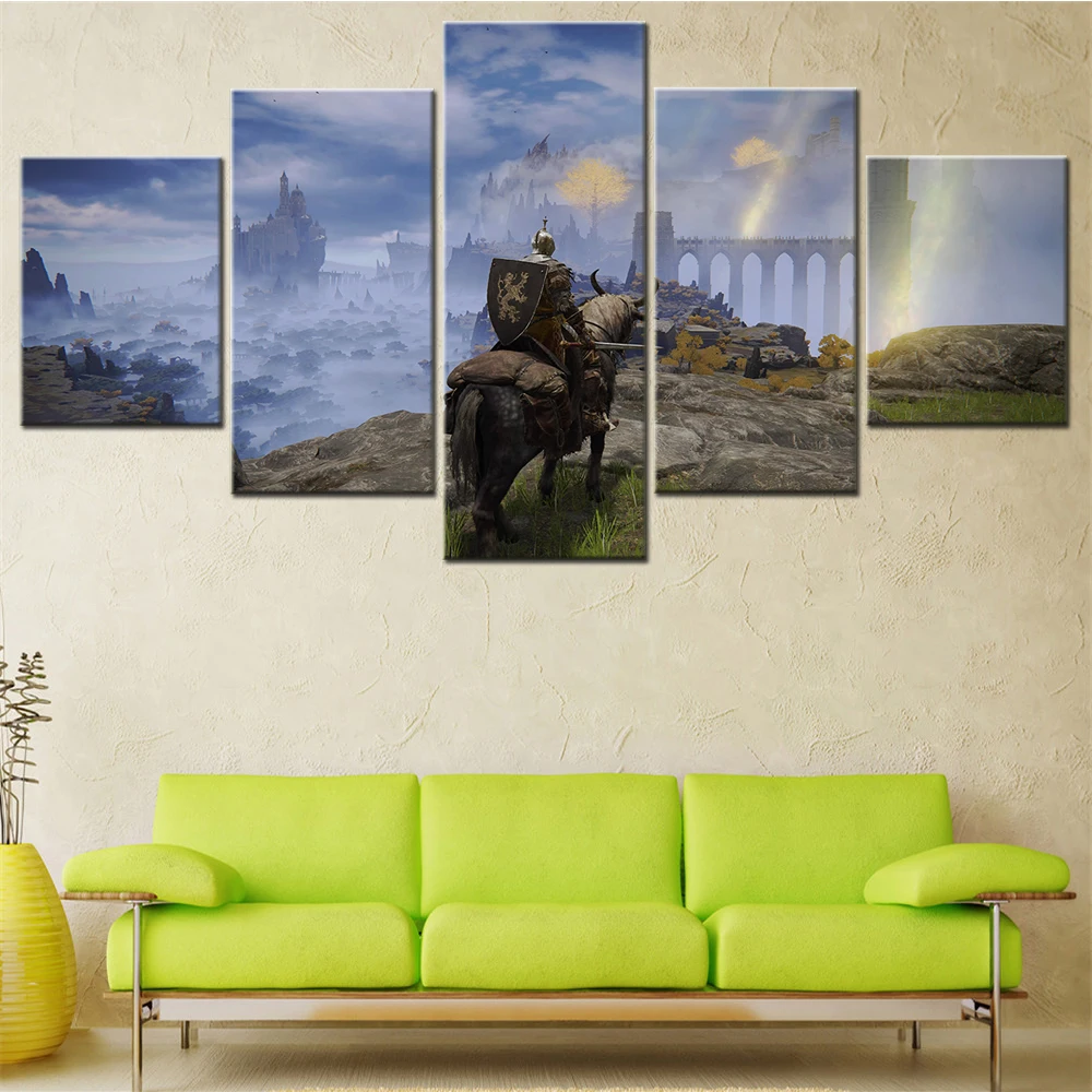 Canvas Video Game Picture Dark Souls Painting Elden Rings Poster