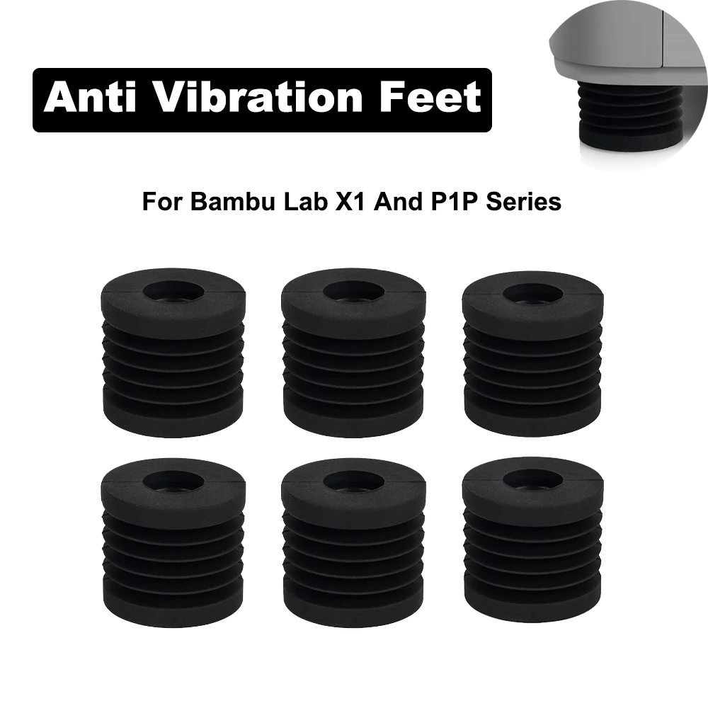 

For Bambu Lab Anti Vibration Feet For Bambu Lab X1 And P1P Series Universal Rubber Foot Anti-slip Rubber Shock Pad 3D Printer