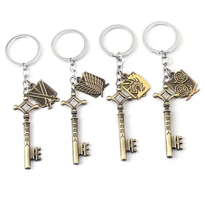 Брелок для ключей «атака на Титанов», винтажный брелок Эрена и йера, Ювелирное Украшение для косплея из аниме