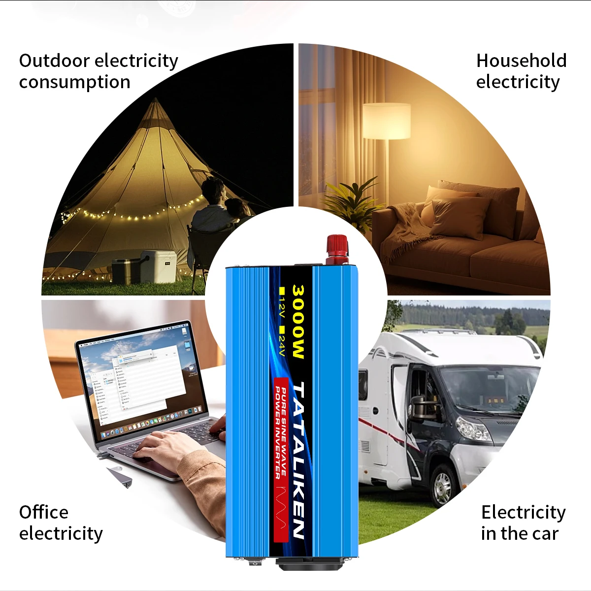2200W 3000W 4000W DC 12V 24V a