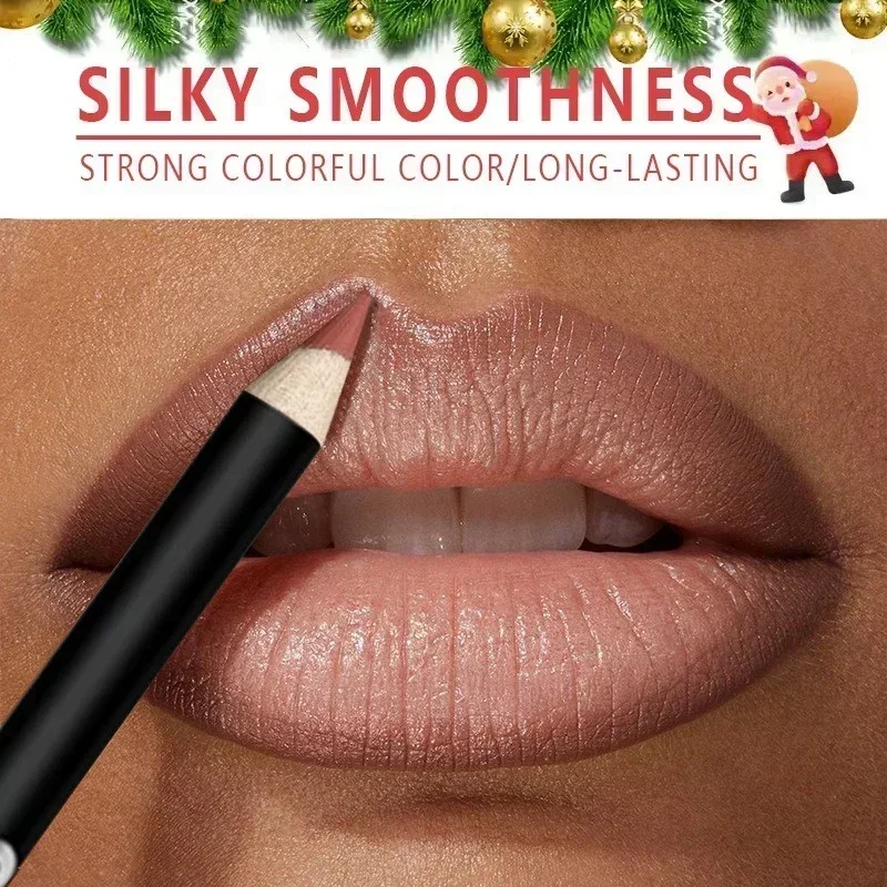 12 Color Matte Lipliner Pencil Long-Lasting Waterproof Plumping Stain Lipstick Natural Brown Lip Liner Professional Makeup 6