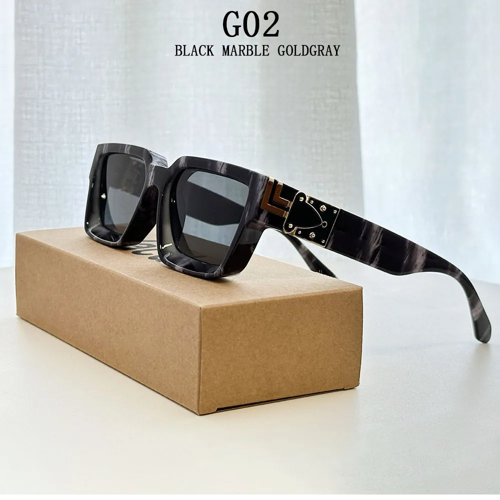 Carauana millionaire GO vintage shades on model