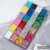 21 Color Chunky Glitter Eye Shadow Lips Nails Hairs Makeup Cosmetic Chunky Body Glitter for Face Glitter Gel Creamy Shimmer 2