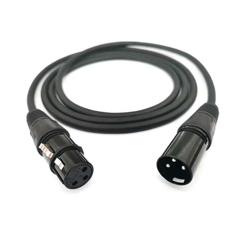 Premium Shielded XLR Audio Cable - High-Purity OFC, Male to Female, Various Lengths