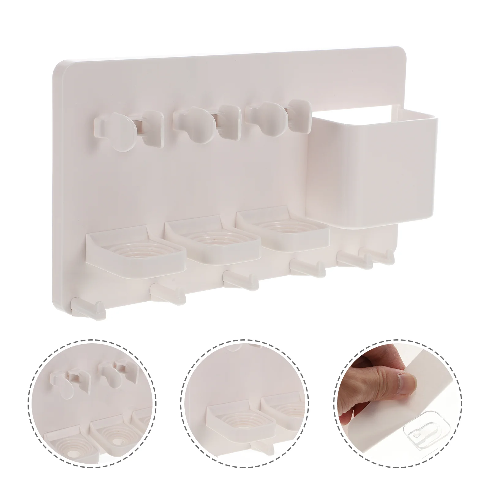 

Moving Toothbrush Holder Electric Rack Toothpaste Organizer Toothbrushes Storage Shelves
