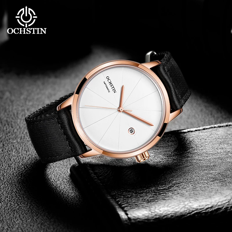 OCHSTIN 2024 hot models personality creative innovation nylon series men's mechanical watches automatic mechanical movementwatch