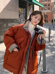Contrast Colored Cotton Jacket for Women's Winter New Design Sense, Niche Korean College Style Popular Thickened Bread Jacket