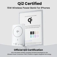 PISEN ATL Cell Qi2 15 Вт Беспроводной ультратонкий магнитный внешний аккумулятор 10000 мАч PD 20 Вт с быстрой зарядкой для Magsafe iPhone — изображение 2
