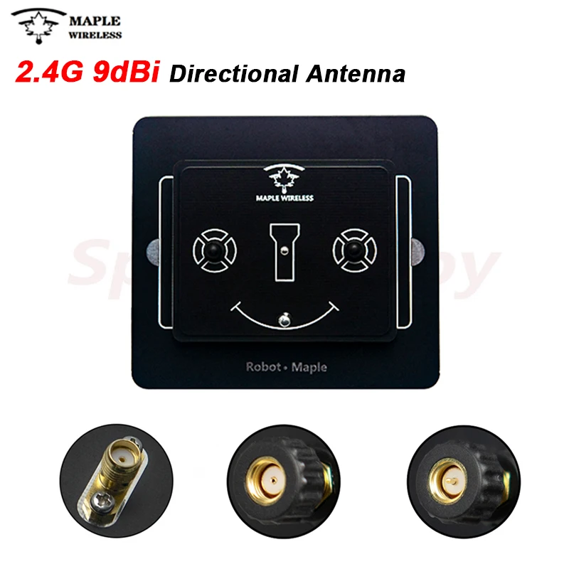 Antenna A Schermo Piatto Direzionale Maple Wireless 2.4Ghz 9Dbi Sma /Rp-Sma Per Rc Radiomaster Tx16S Jumper T-Pro T-Lite