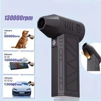 Caer Mini Turbo Jet Fan Electric Air Duster with 1&3 Gear Adjustable Speed 130000RPM 52m/s Car Computer Cleaning Blower Tool Ki