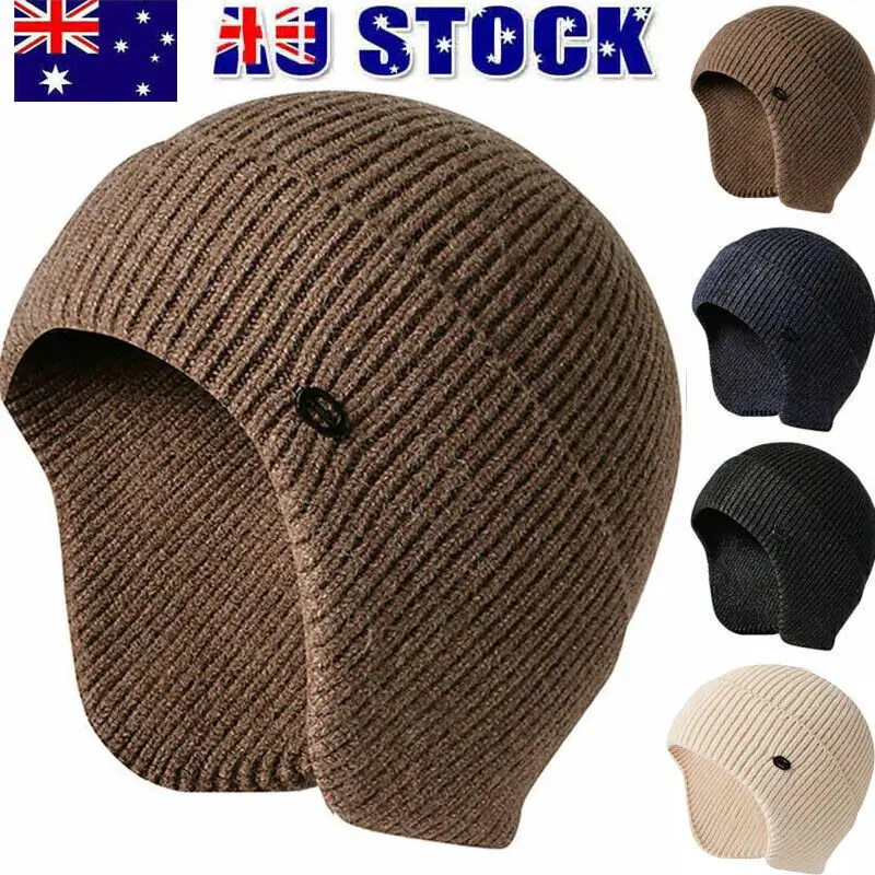 

Solid Beanie Hat Soft Polar Fleece Caps for Autumn Winter Men Outdoor Keep Warm Ear Protected Melon Street Beanies Women Hats