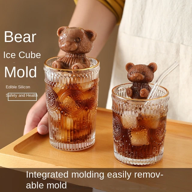 Bear Ice Cube Mold Ice Cube Trays Mold 3d Diy Bear Ice Cube For