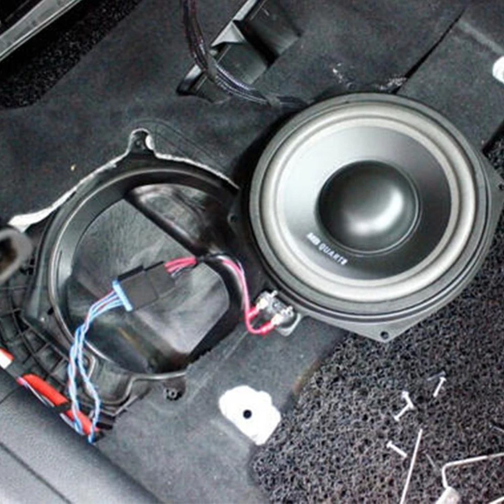 Car subwoofer Wiring Speaker Adapter Horn Harness Bass Low Range Line Cable Wires Fit for BMW F10 F11 F07 F20 F30 F32 F25 G30 audio speaker adapter