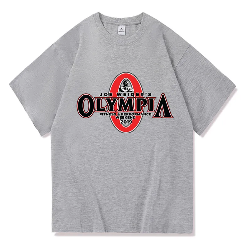 OLYMPIA 남성용 체육관 100% 코튼 티셔츠, 캐주얼 O넥 기본 티셔츠, 남성 클래식 탑 의류, 고품질, 2022 여름 신상
